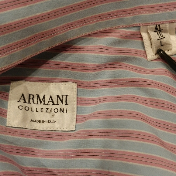 Armani Collezioni Striped Dress Shirt - Picture 3 of 4